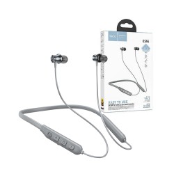 Hoco Wireless Neckband Earphones ES64 Easy Sound BT 5.3Version Gray Hoco Wireless Neckband Earphones ES64 Easy Sound BT 5.3Version Gray